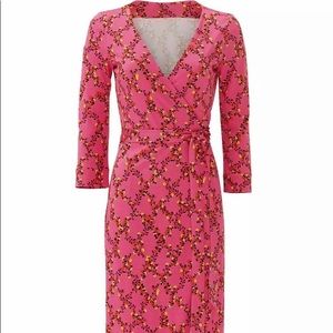 DVF Pink Julian Two Wrap Dress